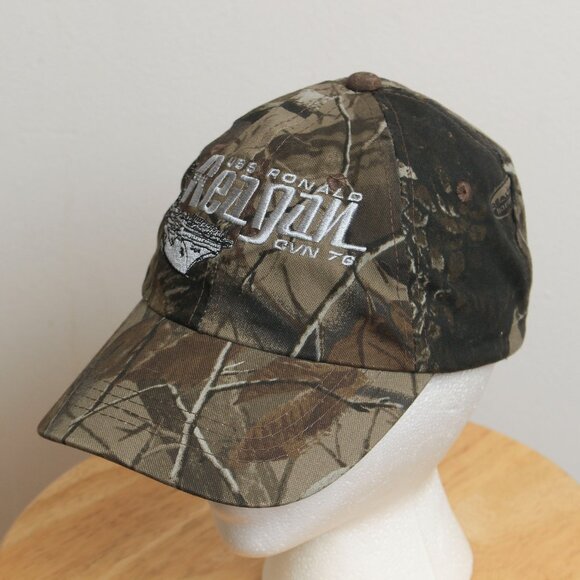 Realtree Navy Hat Mens OS Camouflage USS Ronald Reagan CVN 76 Cap - Picture 3 of 10